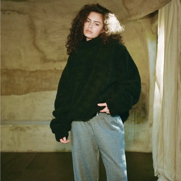 Parke fleece teddy mockneck NEW - Picture 2 of 7